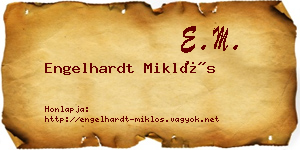 Engelhardt Miklós névjegykártya
