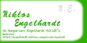 miklos engelhardt business card
